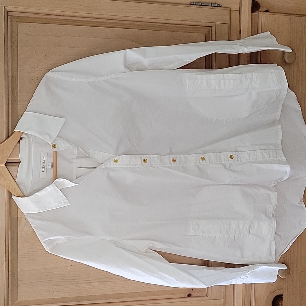 Ellen Tracey White Shirt
